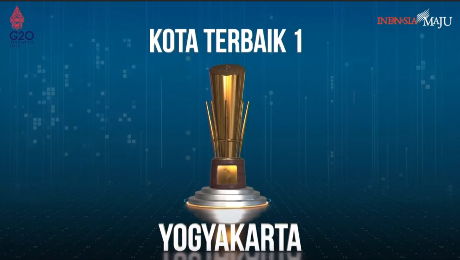 Kota Yogyakarta Meraih Penghargaan Kota Terbaik 1 Penghargaan Pembangunan Daerah 2022