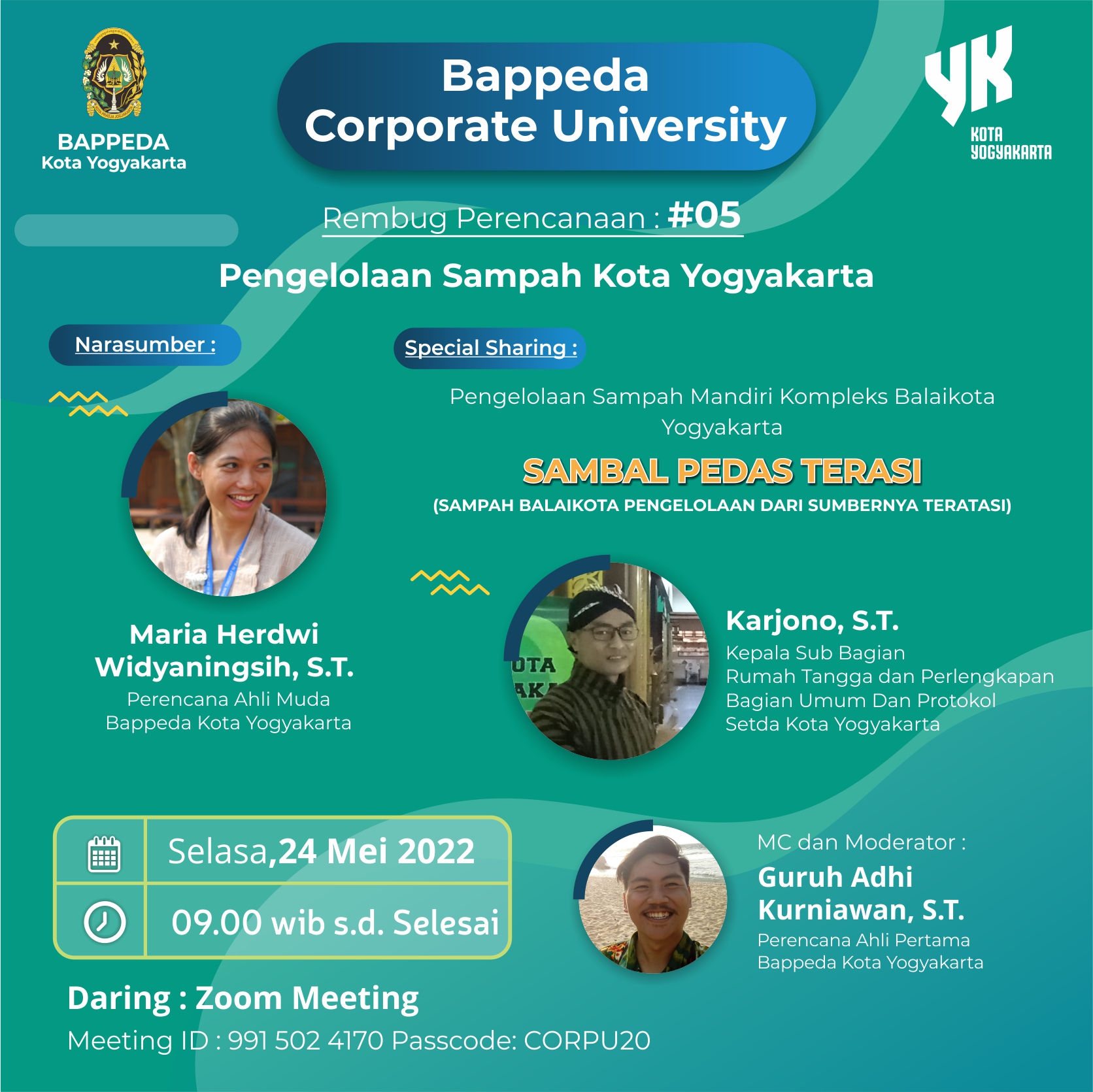Bappeda Corporate University : “Pengelolaan Sampah Kota Yogyakarta”